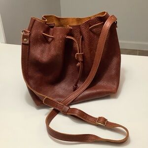 Portland Leather Bucket Bag